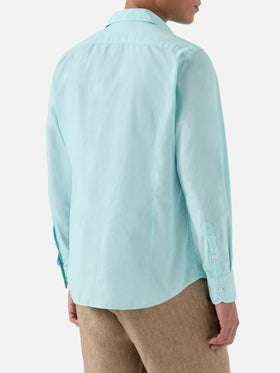 Camicia Chemise in cotone voile verde acqua
