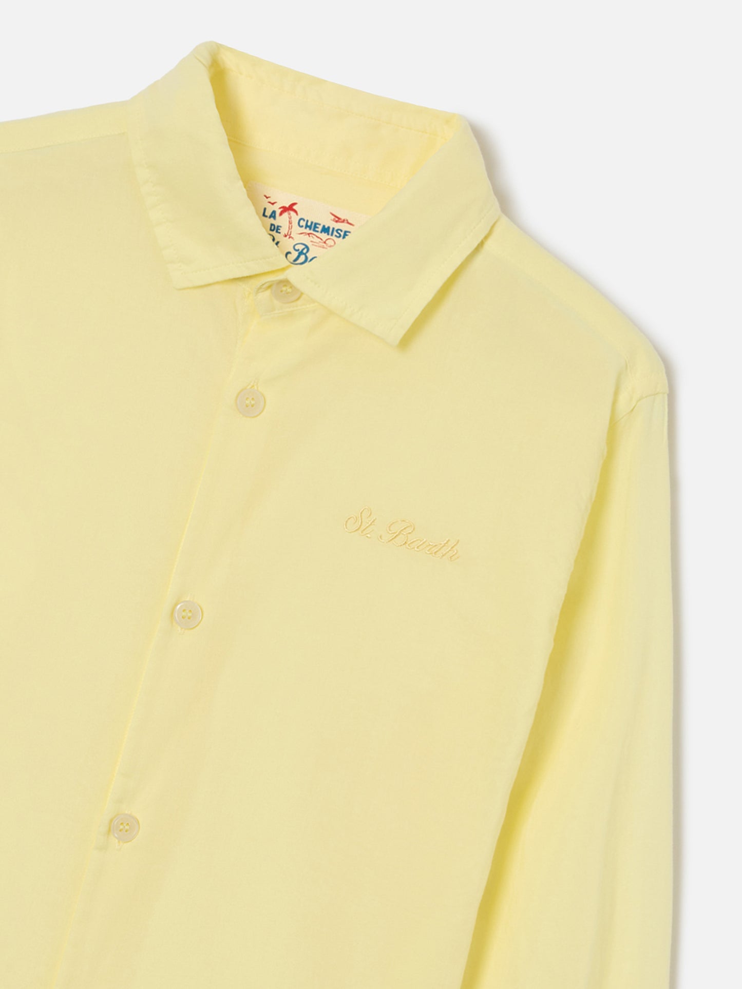 Camicia Chemise Jr in cotone voile giallo burro
