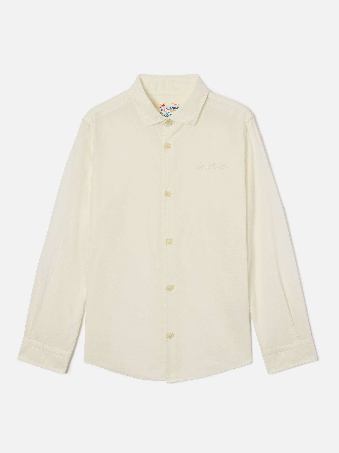 Camicia Chemise Jr in cotone voile panna