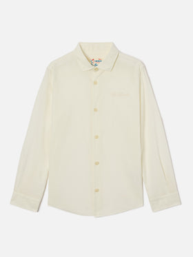 Camicia Chemise Jr in cotone voile panna