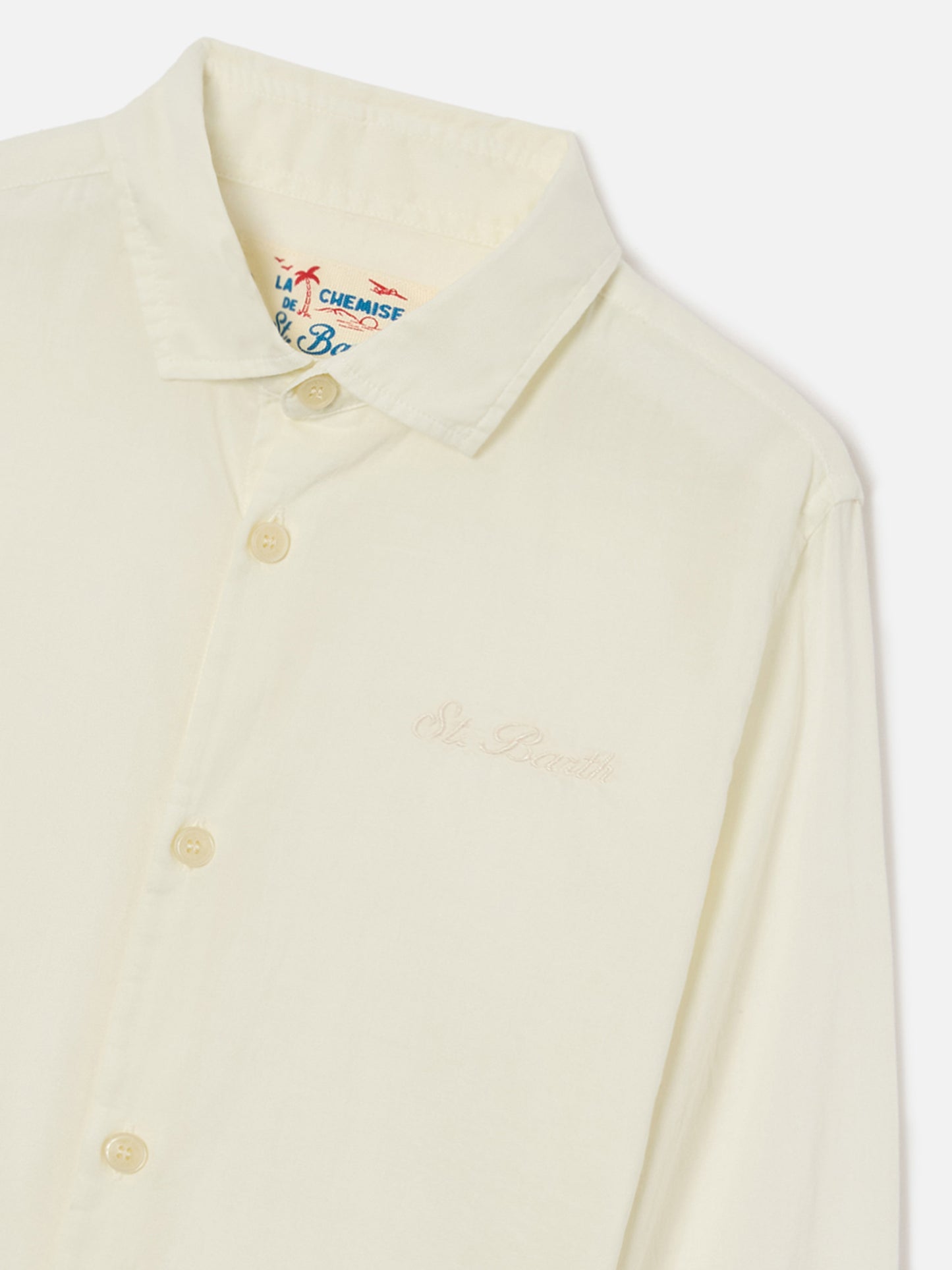 Camicia Chemise Jr in cotone voile panna