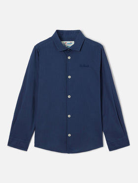 Camicia Chemise Jr in cotone voile blu navy
