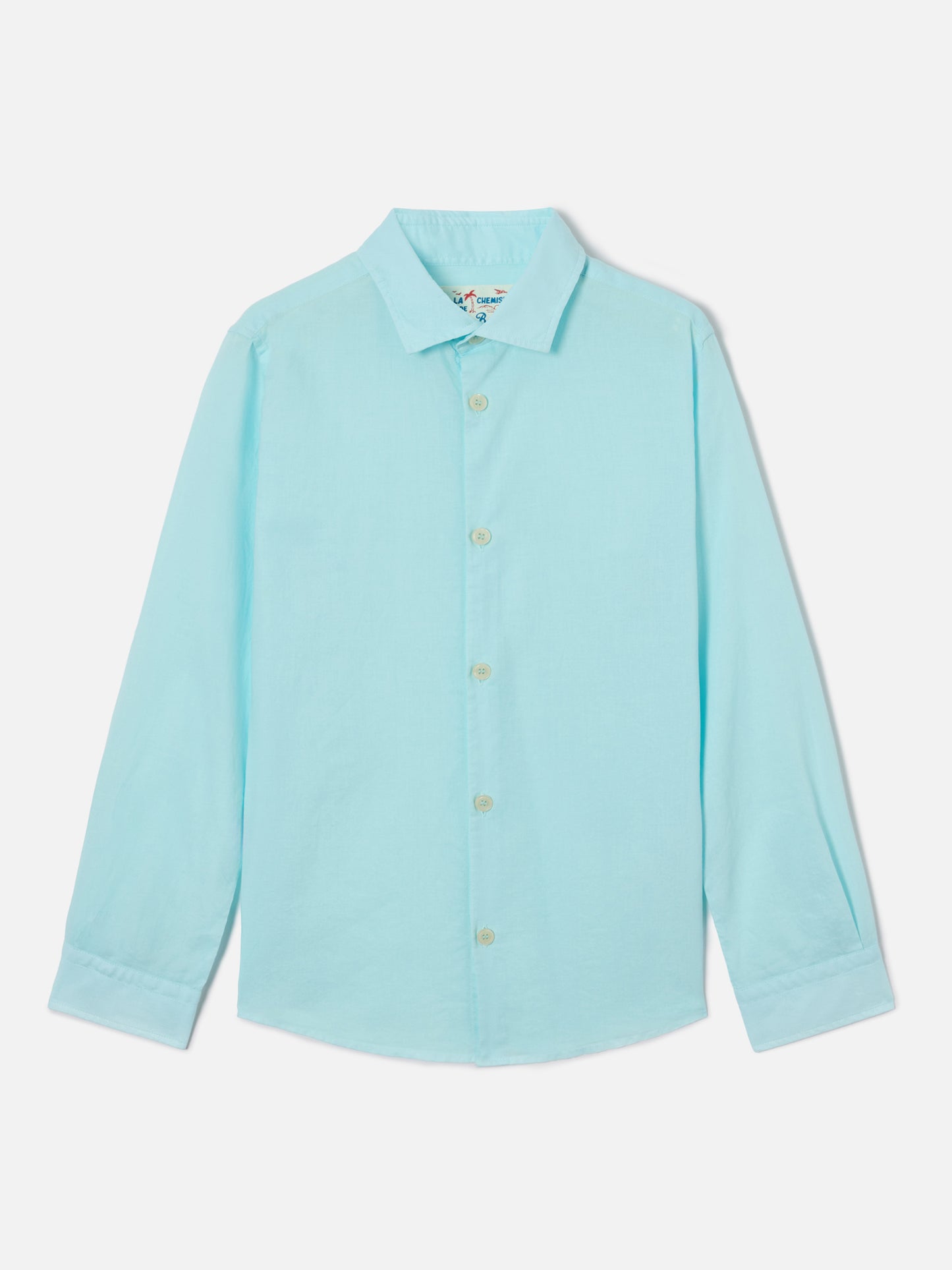 Camicia Chemise Jr in cotone voile verde acqua