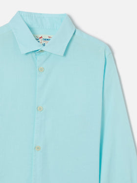 Camicia Chemise Jr in cotone voile verde acqua