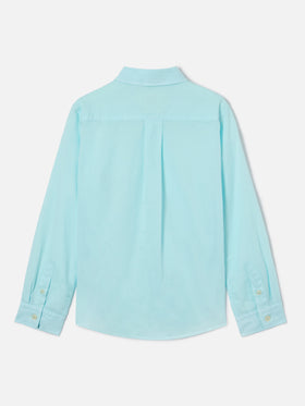 Camicia Chemise Jr in cotone voile verde acqua