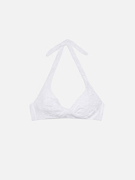 Leda Sangallo lace triangle bralette top