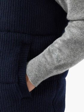 Leeds Knit Steppweste in Blau