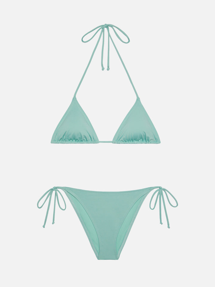Bikini a triangolo classico Leah Marielle color verde salvia