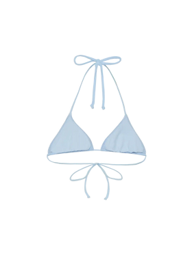 Leah light blue triangle top swimsuit - MC2 Saint Barth