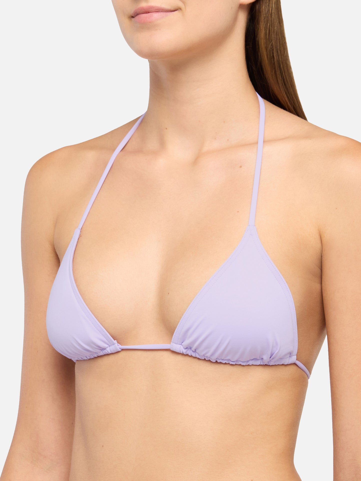 Bikini triangolo Leah Virgo con slip classici in lilla