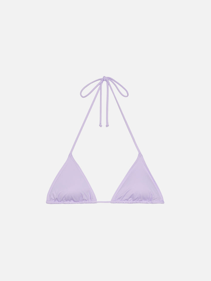 Leah lilac triangle top swimsuit
