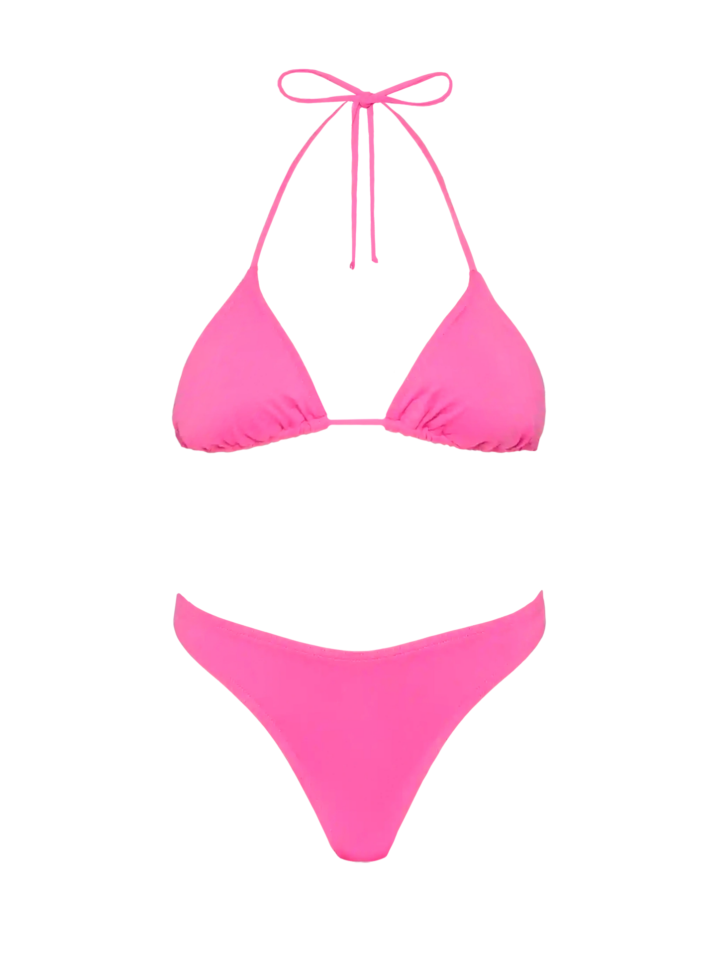 Leah Naomi fuchsia bikini with triangle top and cheeky briefs - MC2 Saint Barth
