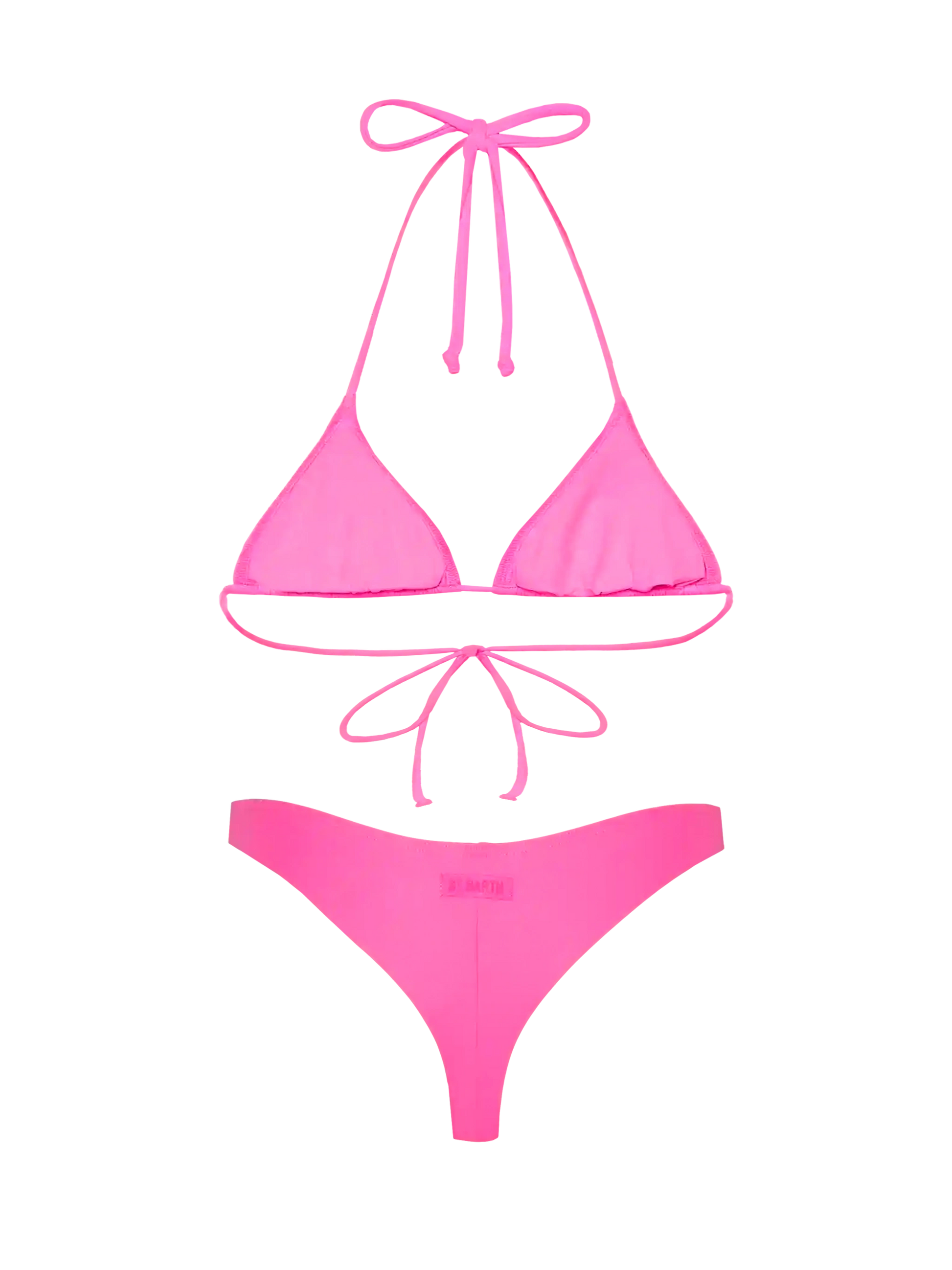 Leah Naomi fuchsia bikini with triangle top and cheeky briefs - MC2 Saint Barth