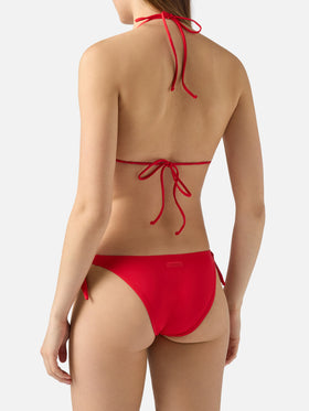 Bikini a triangolo classico Leah Yali color rosso
