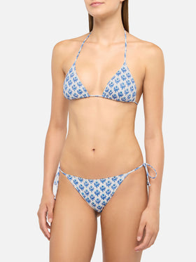 Bikini a triangolo Leah Marielle con stampa floreale