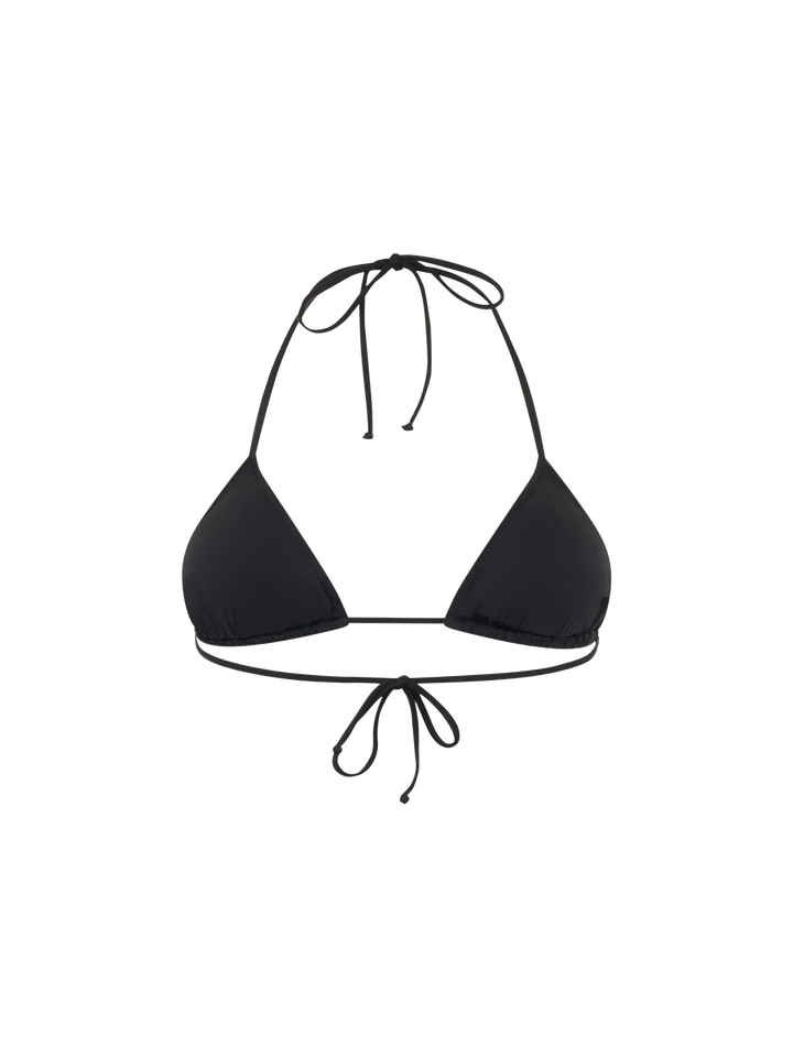 Woman black sequins triangle top Leah - MC2 Saint Barth