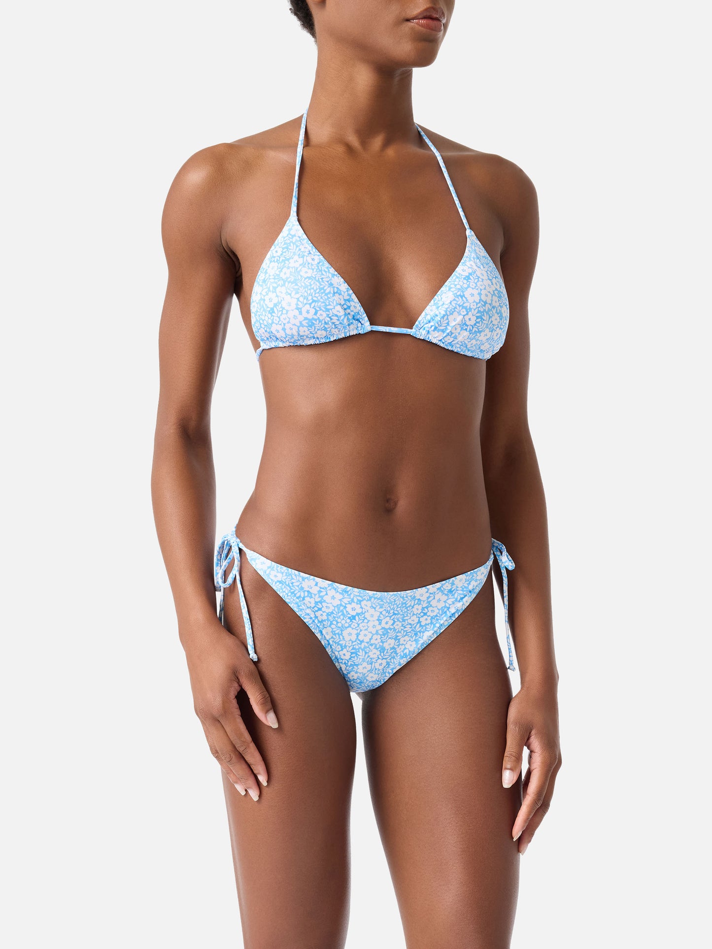 Bikini triangular Leah Virgo vintage floral 
