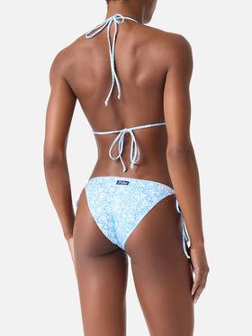Bikini triangular Leah Virgo vintage floral 