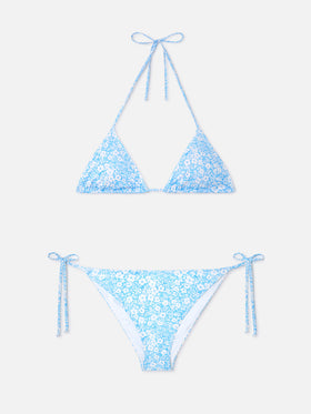Bikini triangular Leah Virgo vintage floral 