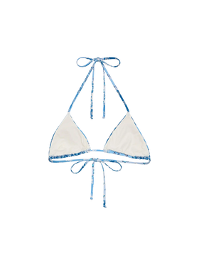 Leah triangle top with floral patch print - MC2 Saint Barth