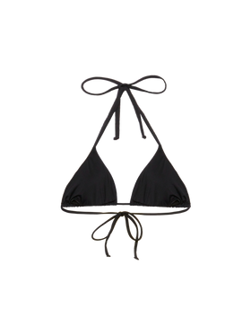 Leah black triangle top with striped rhinestone embellishment - MC2 Saint Barth