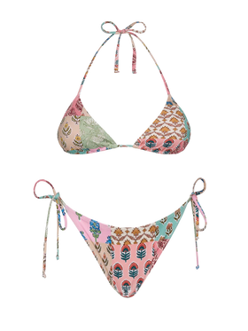 Triangle bikini Leah Virgo with floral print - MC2 Saint Barth