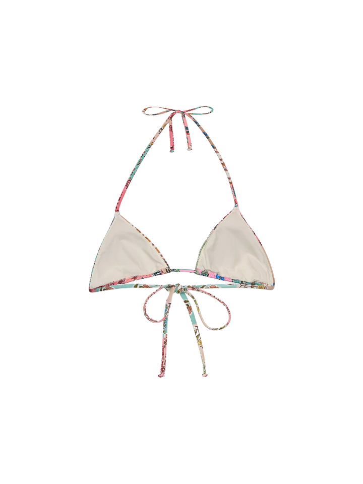 Leah triangle top swimsuit with floral patch print - MC2 Saint Barth