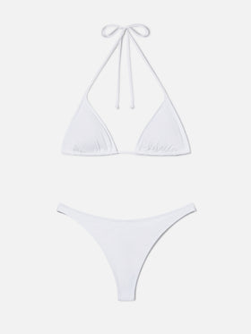 Bikini Leah Naomi triangolo bianco con laccetti
