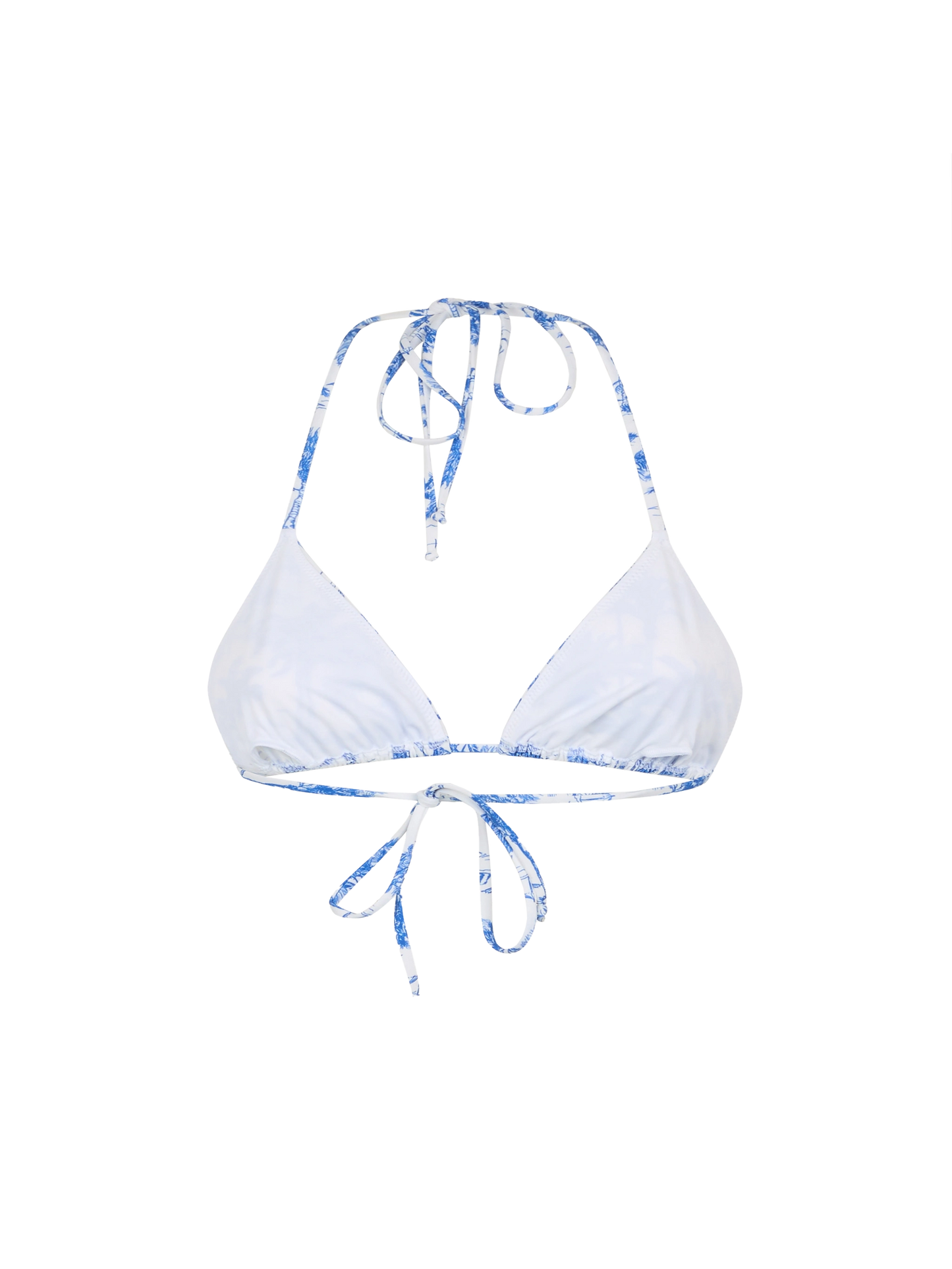 Leah triangle top swimsuit with toile de jouy print - MC2 Saint Barth