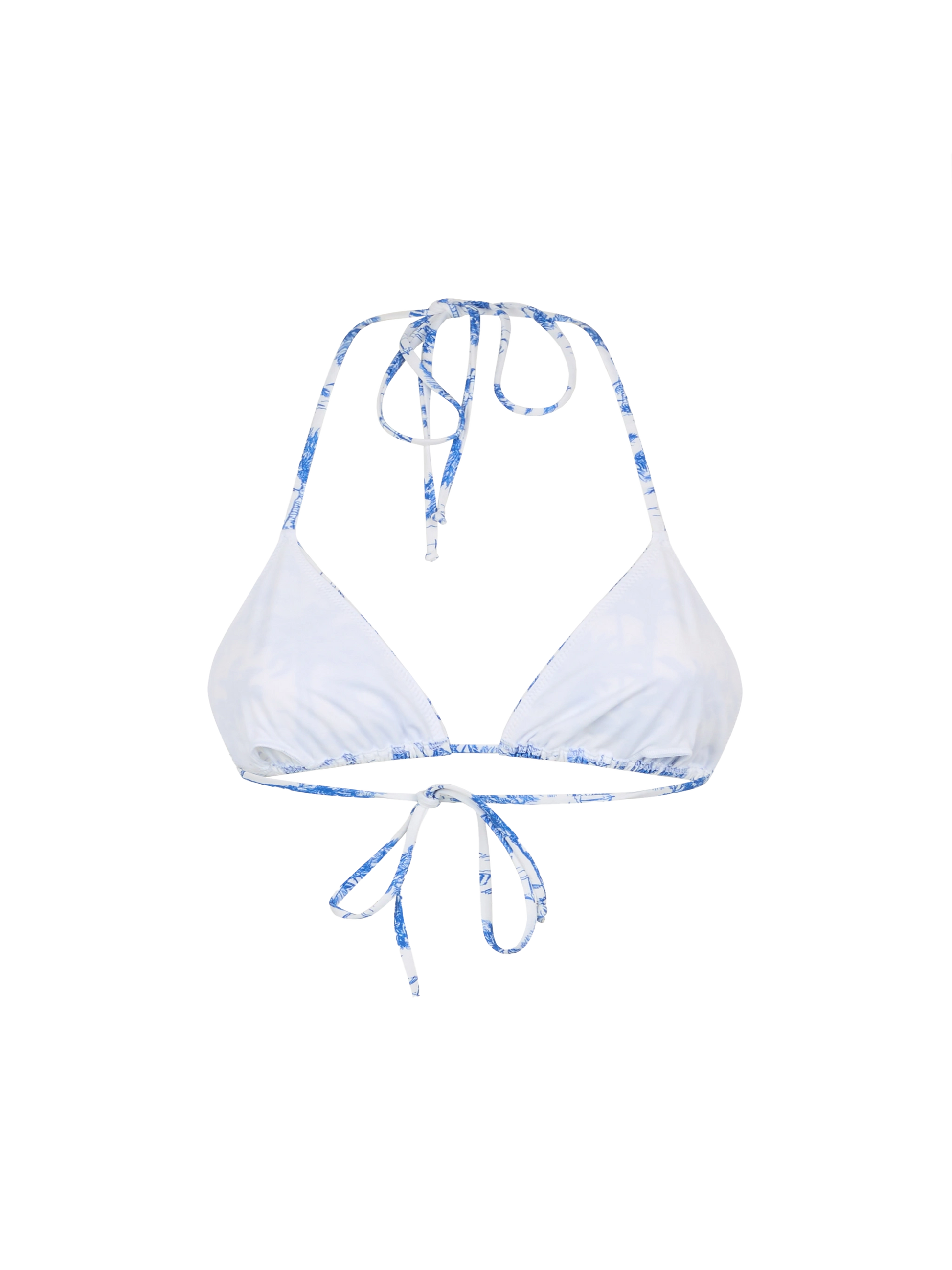 Leah triangle top swimsuit with toile de jouy print - MC2 Saint Barth