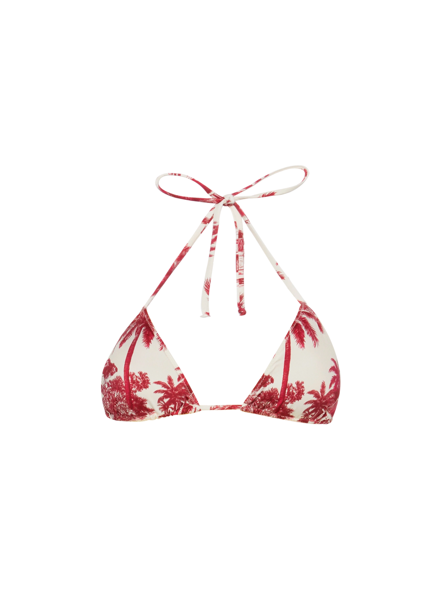Leah triangle top swimsuit with toile de jouy print | AI CO-CREATED DESIGN BY RICKDICK - POWERED BY RED-EYE - MC2 Saint Barth