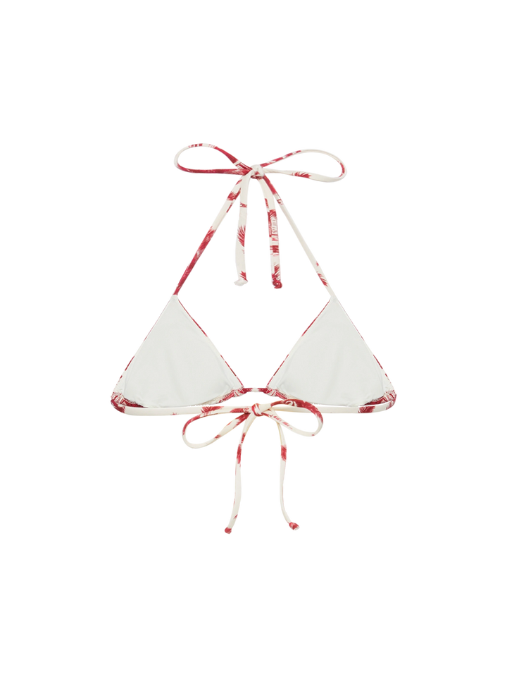 Leah triangle top swimsuit with toile de jouy print | AI CO-CREATED DESIGN BY RICKDICK - POWERED BY RED-EYE - MC2 Saint Barth