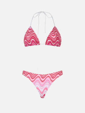 Damen-Triangel-Bikini Leah Naomi aus Raschelstrick 