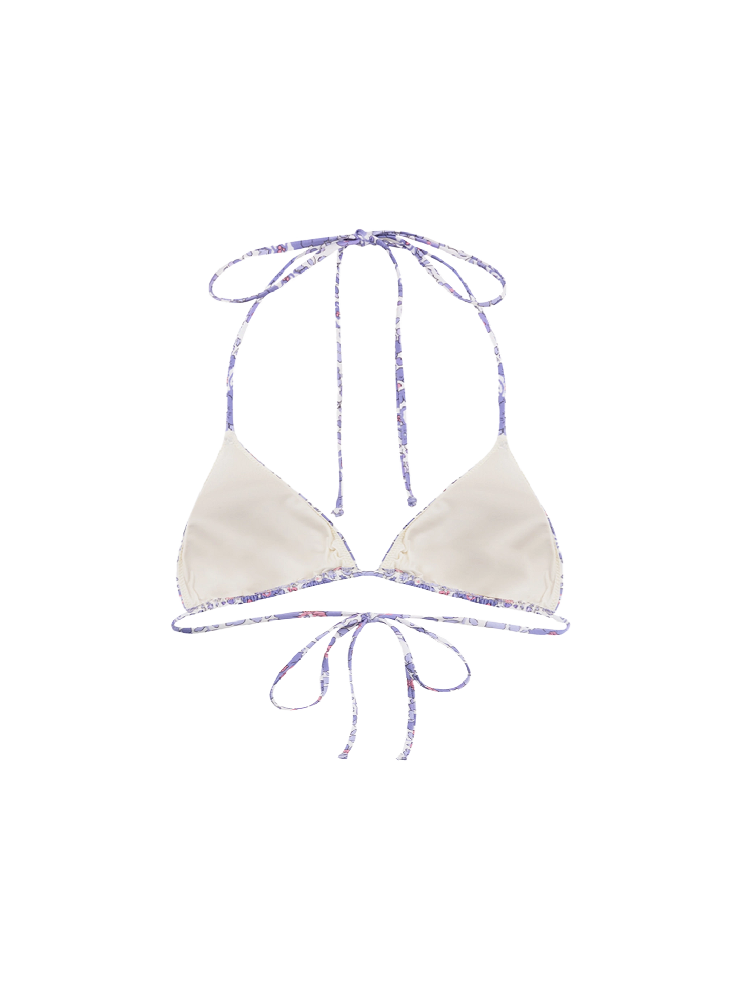 Woman Betsy triangle top swimsuit Leah | MADE WITH LIBERTY FABRIC - MC2 Saint Barth