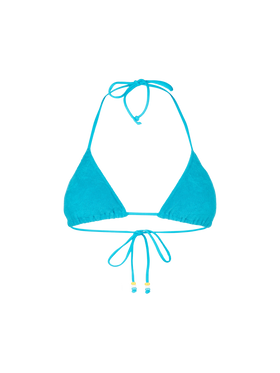 Woman terry triangle top swimsuit with charms - MC2 Saint Barth