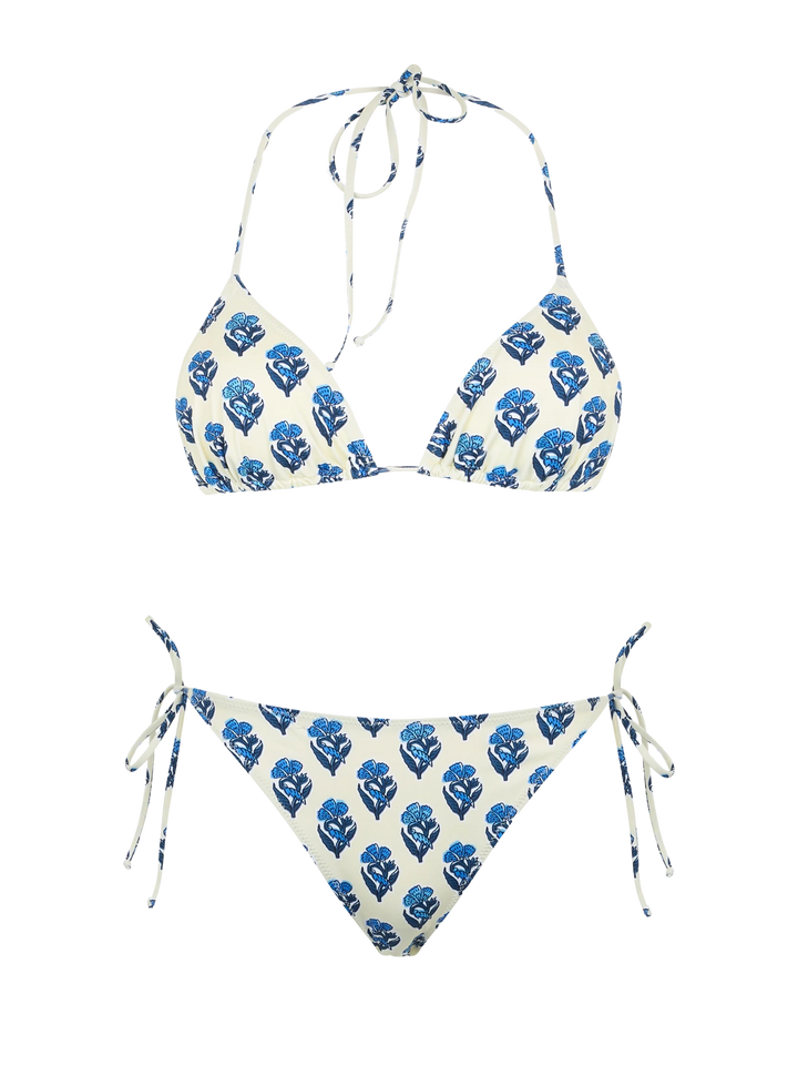 Woman jaipur flower triangle bikini Leah Virgo - MC2 Saint Barth