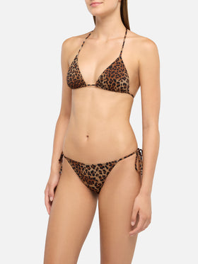 Triangel-Bikini von Leah Marielle mit Animal-Print