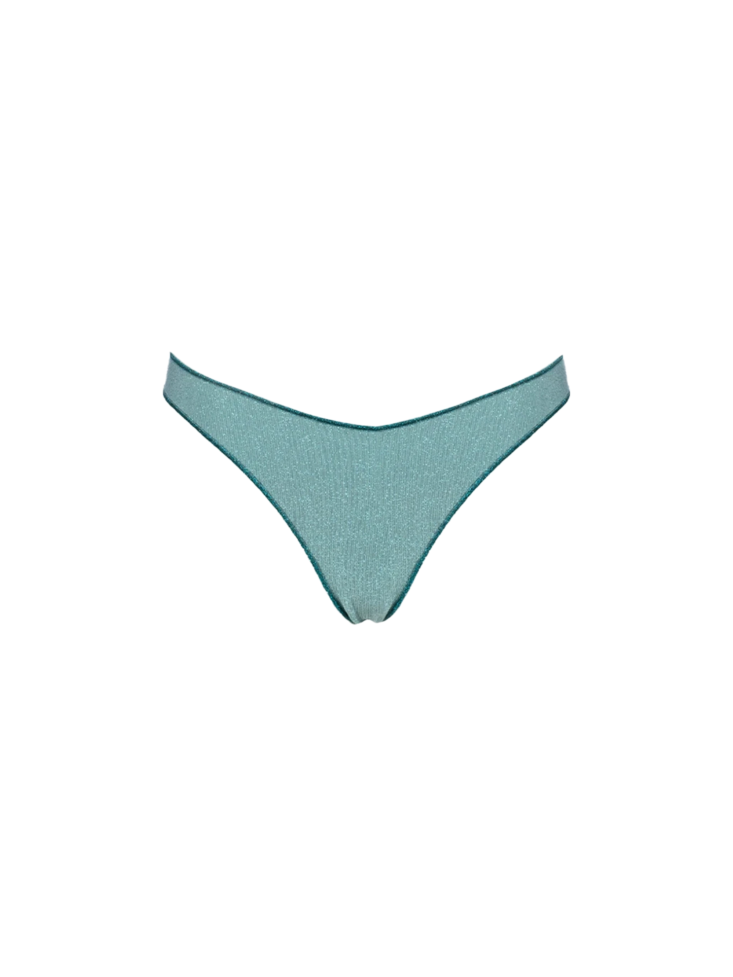 Woman water green lurex cheeky swim briefs Naomi - MC2 Saint Barth