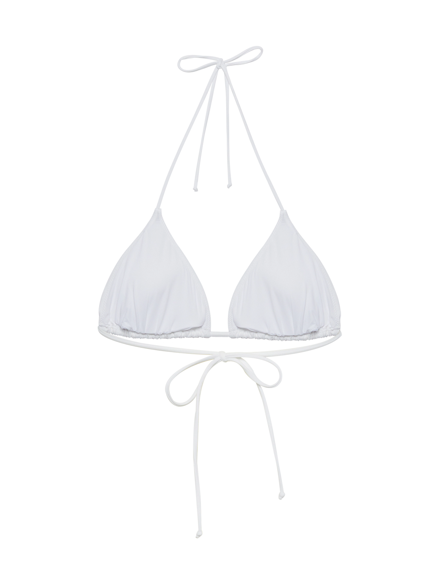 Leah triangle top swimsuit with striped rhinestone embellishment