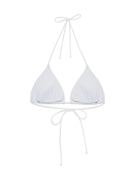 Leah triangle top swimsuit with striped rhinestone embellishment