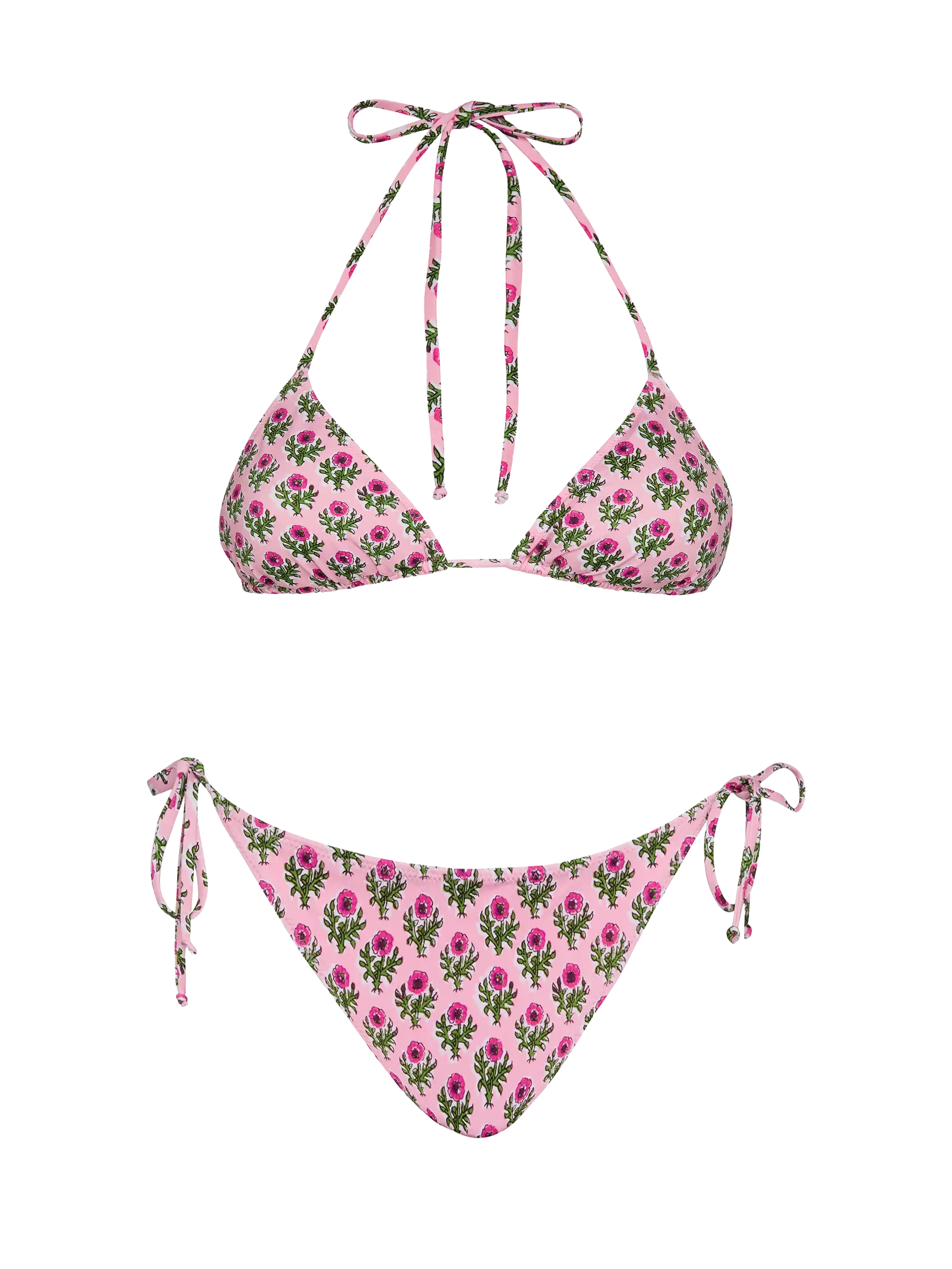 Triangle bikini Leah Virgo with floral print - MC2 Saint Barth