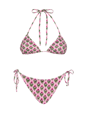 Triangle bikini Leah Virgo with floral print - MC2 Saint Barth