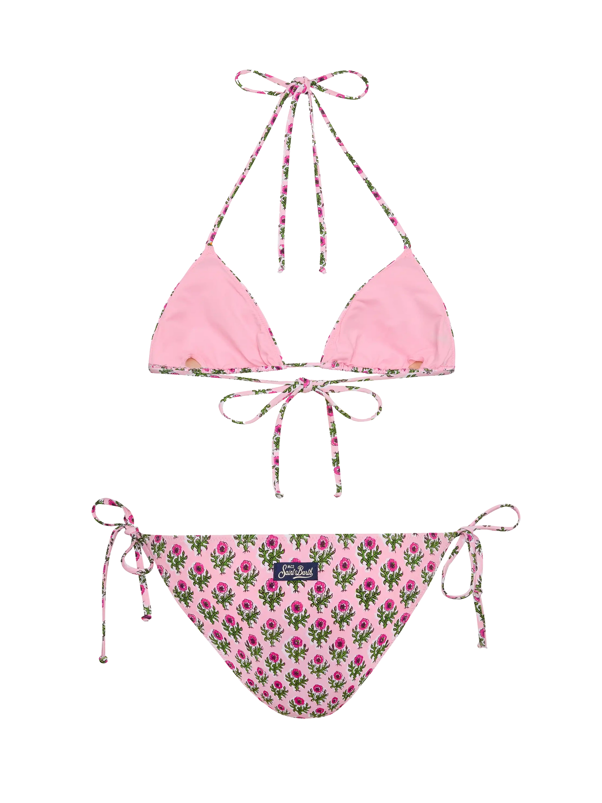 Triangle bikini Leah Virgo with floral print - MC2 Saint Barth