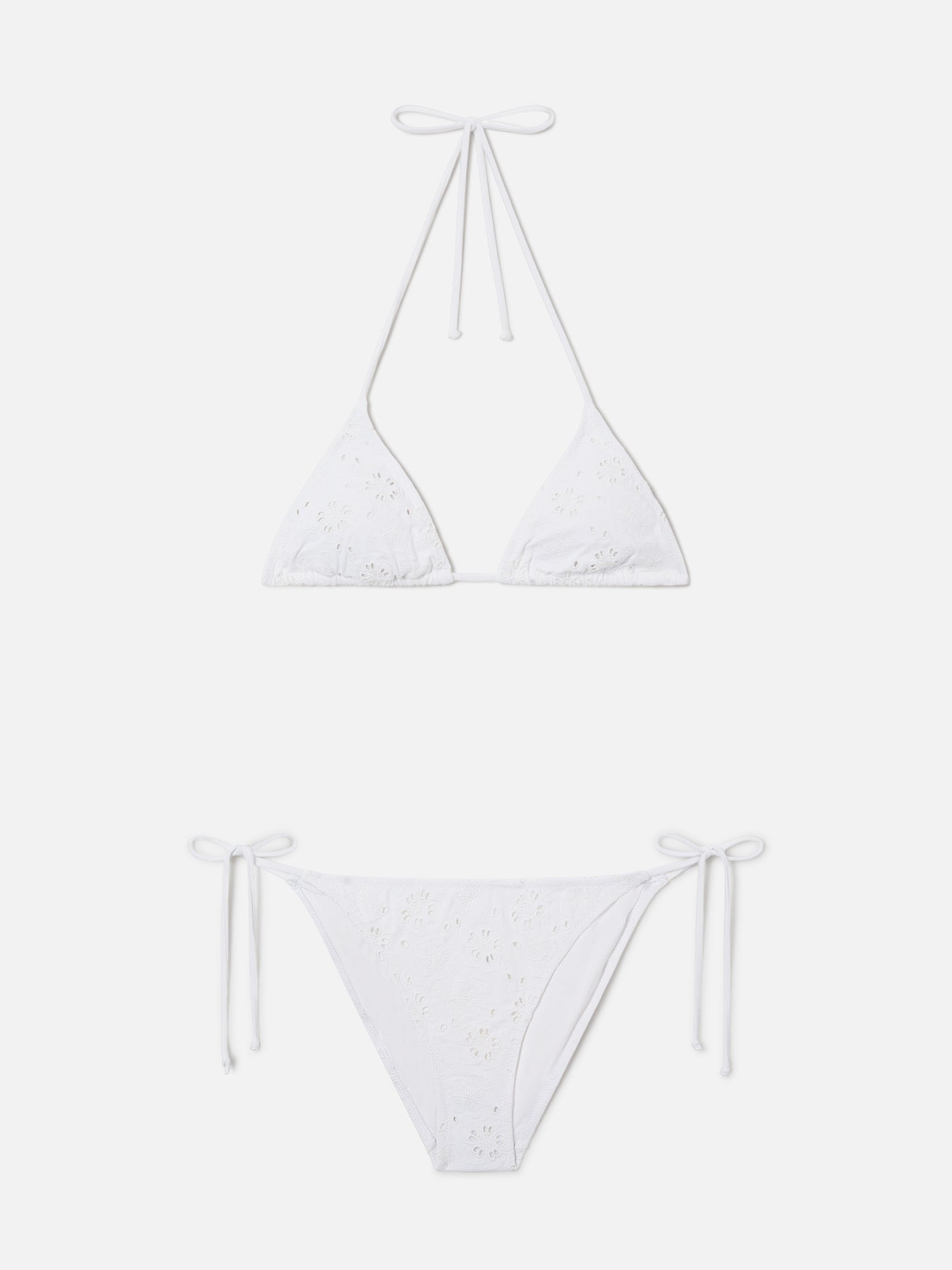 Bikini Leah Virgo in sangallo bianco