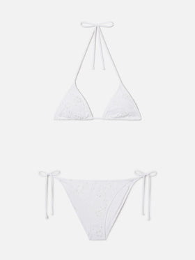 Bikini Leah Virgo in sangallo bianco