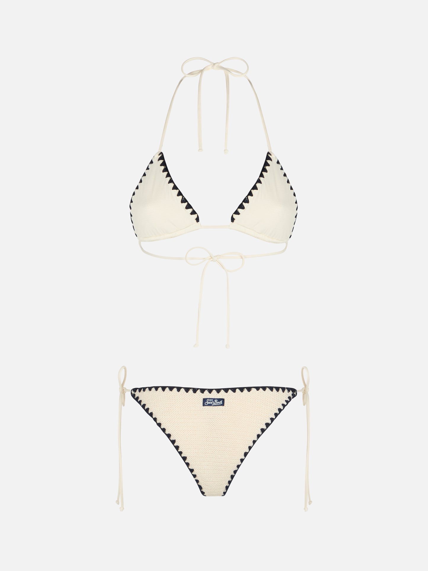 Bikini da donna con top a triangolo in crochet Leah Marielle