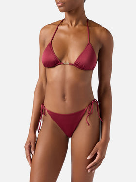 Bikini Leah Plate Marielle Plate glossy finish bordeaux
