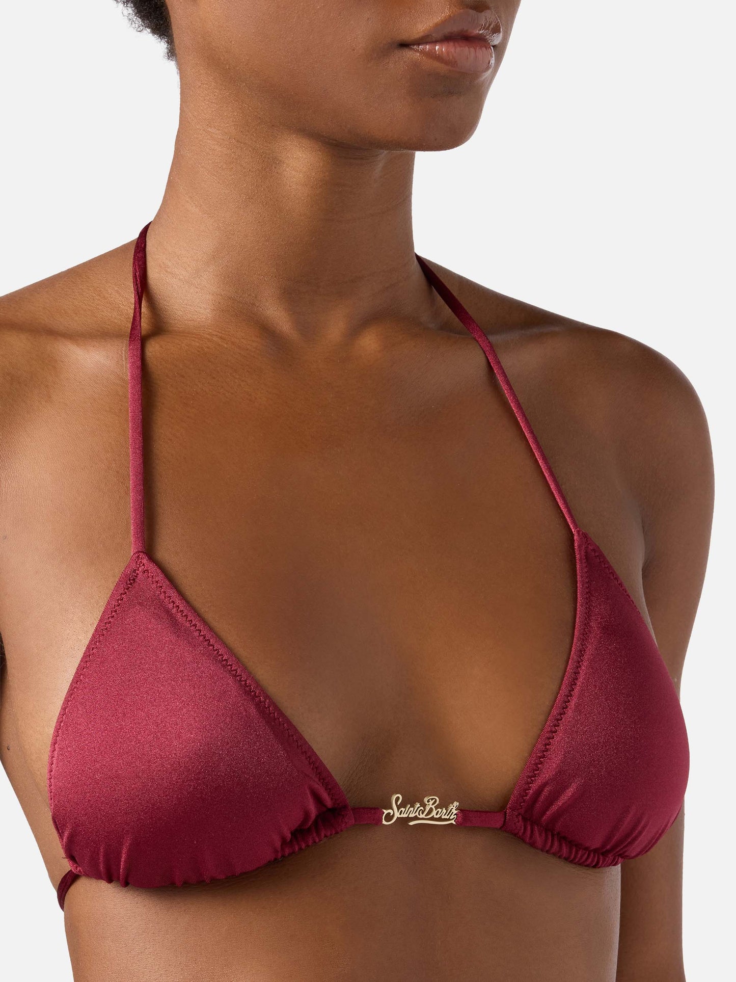 Bikini Leah Plate Marielle Plate glossy finish bordeaux