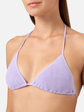 Bikini Leah Marielle en crinkle lurex lila 