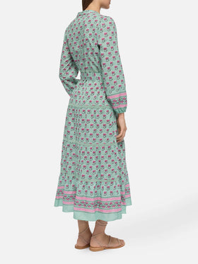 Leyde cotton maxi dress with floral print - MC2 Saint Barth